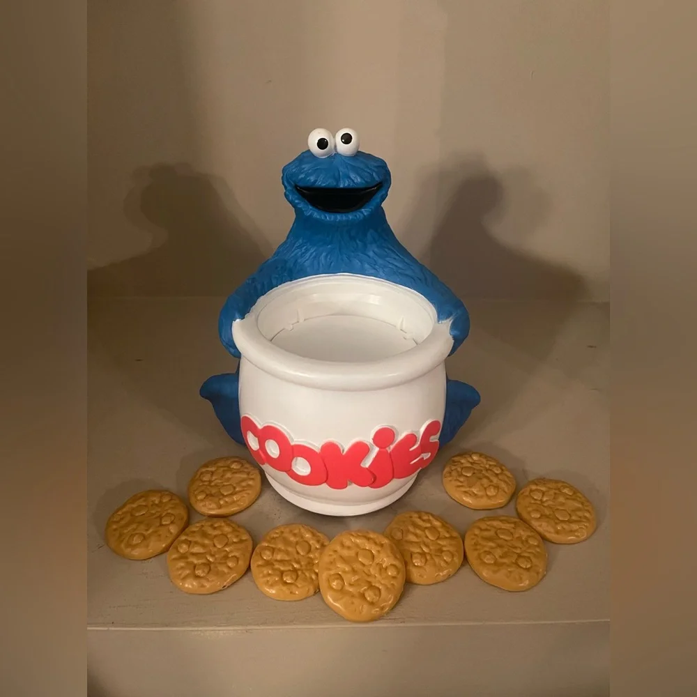 Rare 1989 Cookie Monster Pop Up Game Lewco Corp Sesame Street - Missing 1 Cookie